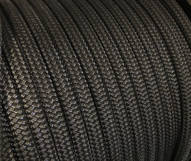 Polyester yachting Double Braid - BLACK 6mm-14mm