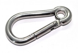 Spring Hook With Eyelet - Carabiner – Oborn's Nautical