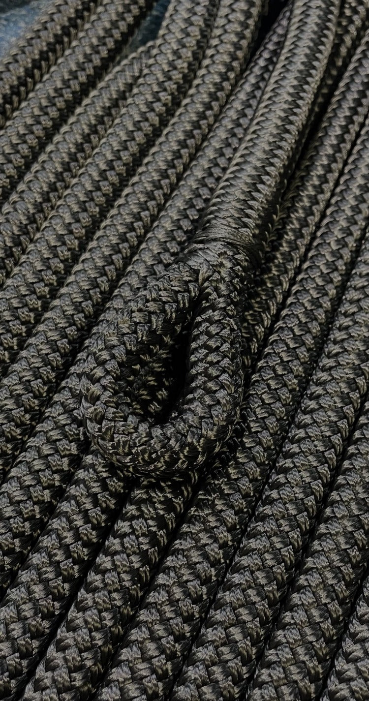 Polyester yachting Double Braid - BLACK 6mm-14mm