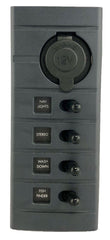 Connex Switch Panel 4-Way BackLit Waterproof 12V SOCKET