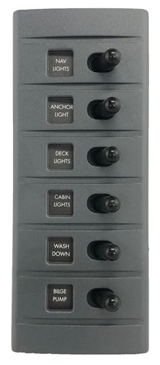 Connex Switch Panel 6-Way BackLit Waterproof