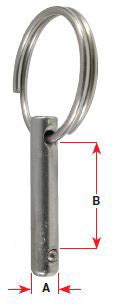 Quick Release Pin - Stainless Steel